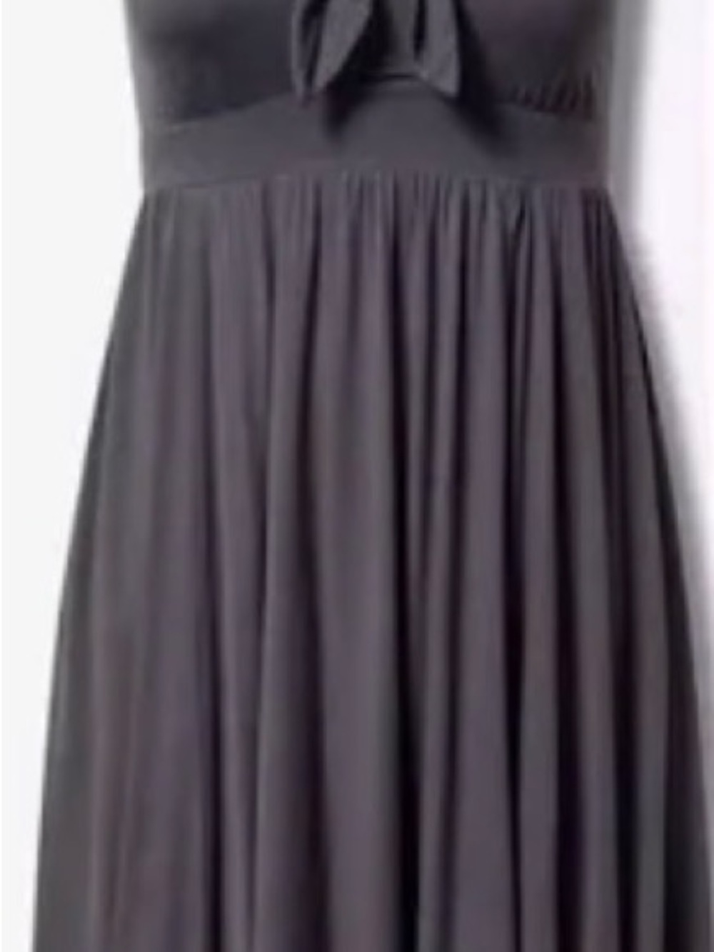 Mini Dress with Tie Front gray torrid size 2